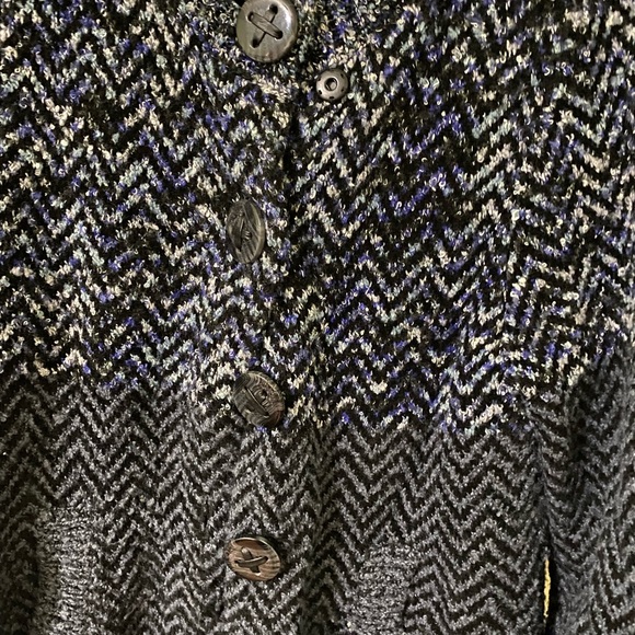 Laura Ashley Women’s Sweater MIDI Multi Color Size Medium Long Coat Sweater EUC - Picture 6 of 9